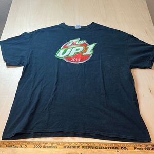 RARE 7UP UP1 PROMO T shirt Size 2XL  100%‎ Cotton 2014